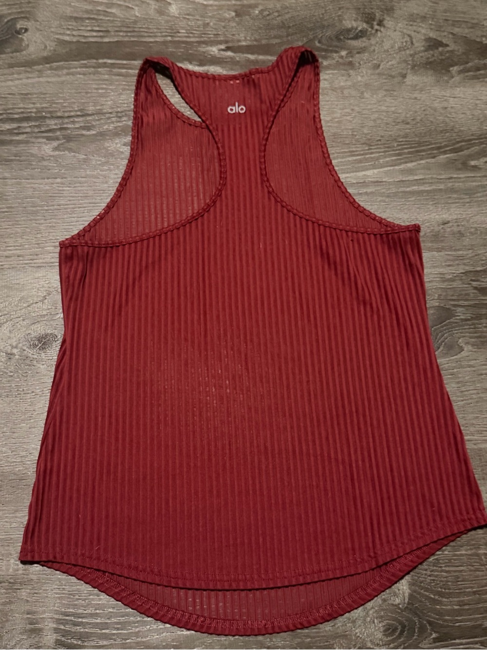 Ribbed Racerback alo Tank Top - Picture 2 of 2